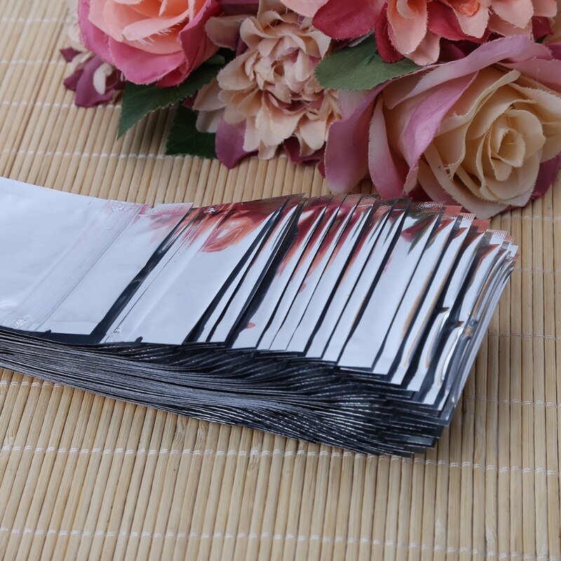 50 sztuk 7x13cm srebrna folia aluminiowa Mylar Recloeable opakowanie strunowe z przejrzystym przodem szczelna utrzymać ciepłe zatrzymywanie ciepła