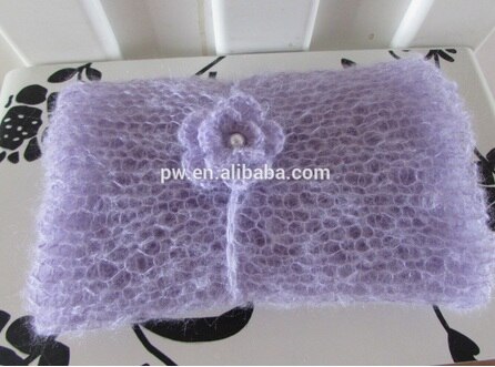 Crochet Mohair Baby Wraps Baby Carrier Swaddle Baby Knitted Blanket Baby Swaddle Photo Props