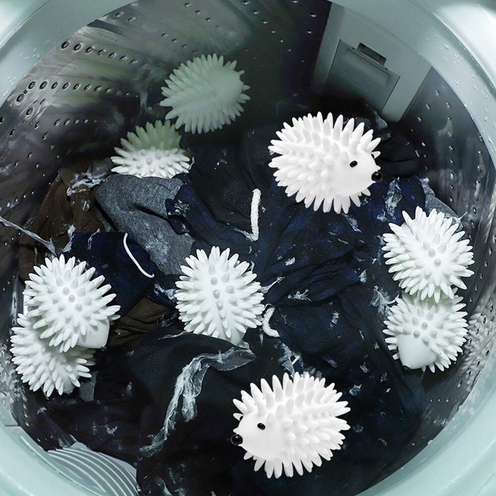 Dryer Balls Reusable Clean Tools Washing Drying Fabric Softener Ball Dry Laundry Products Hedgehog Dry Wash Ball 2 Pcs