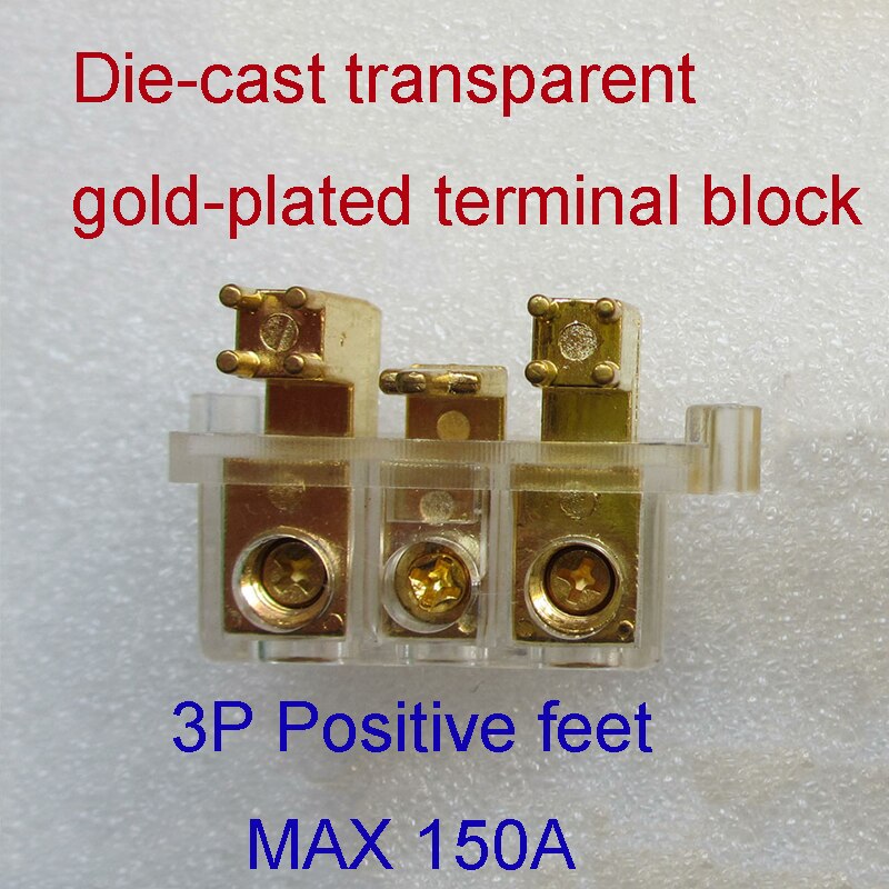 Amplifier Terminal / Power Terminal / 3 And 4 Digits Advanced Die-casting Terminals 3P 4P Positive Feet Back Feet H184