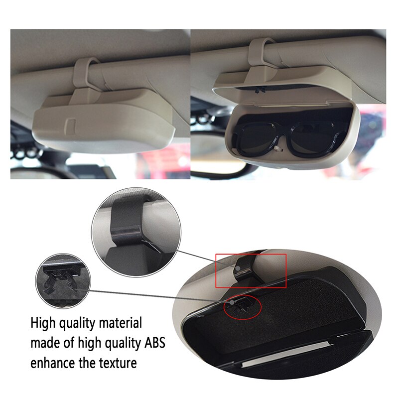 Car Holder for Glasses Multifunctional Eyeglass Case Box Universal Sunglasses Holder Car Accessories Auto Glasses Case Holder