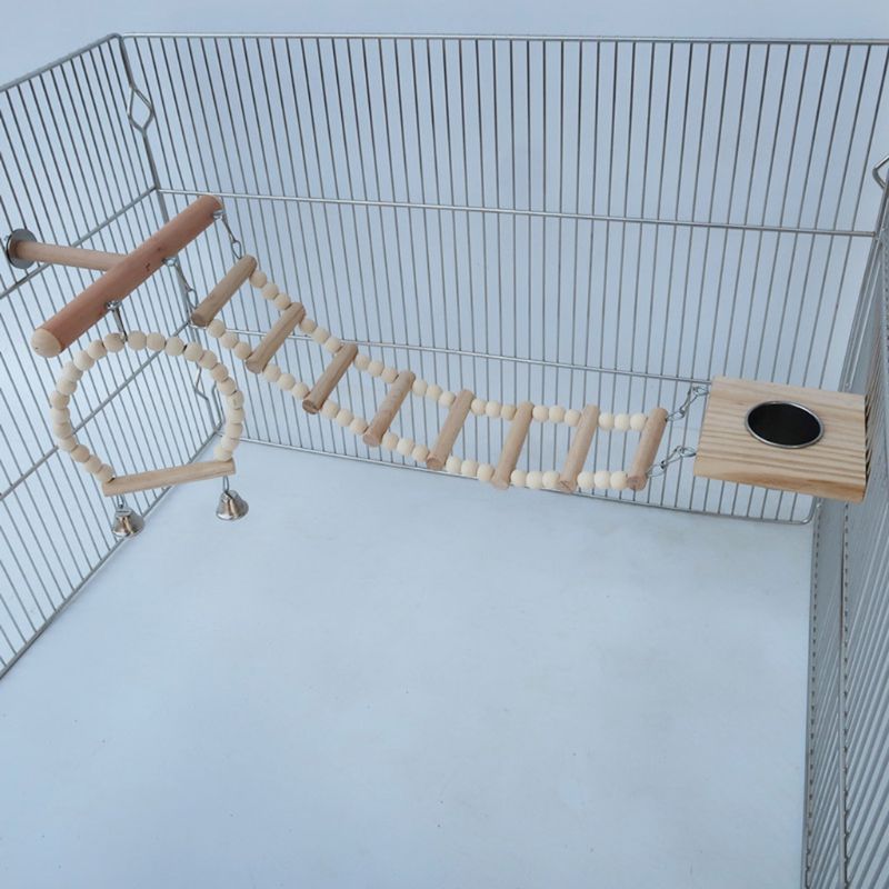 Picture of Bird Cage Stand Play Gym Wood Parrot Swing Climbin... – Vicedeal