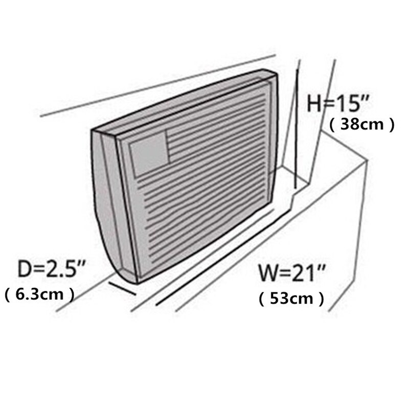 Air Conditioner Protective Cover Indoor Cooler Cover Windproof Cover for Household Appliances AUG889