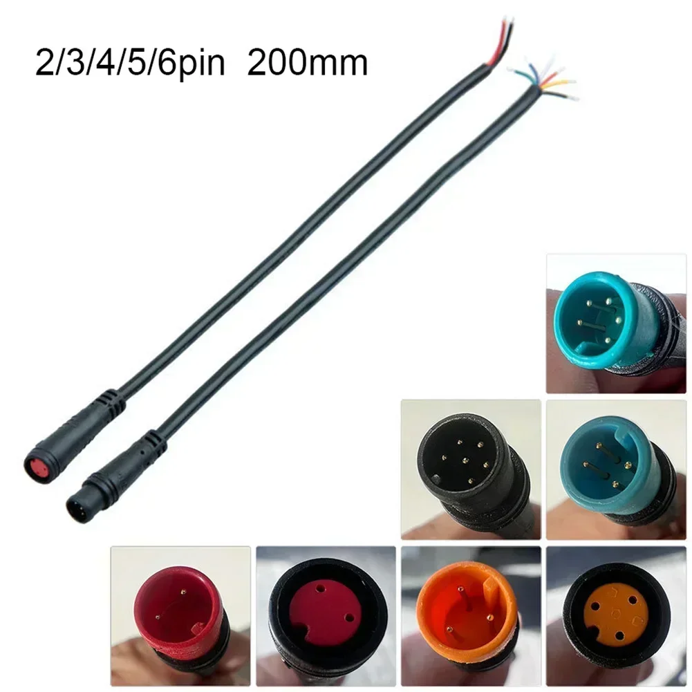 Ebike Display Connector 2/3/4/5/6 Pin Kabel Voor Bafang Vrouwelijke/mannelijke waterdichte Connector Signaallijn Elektrische Fiets Onderdelen
