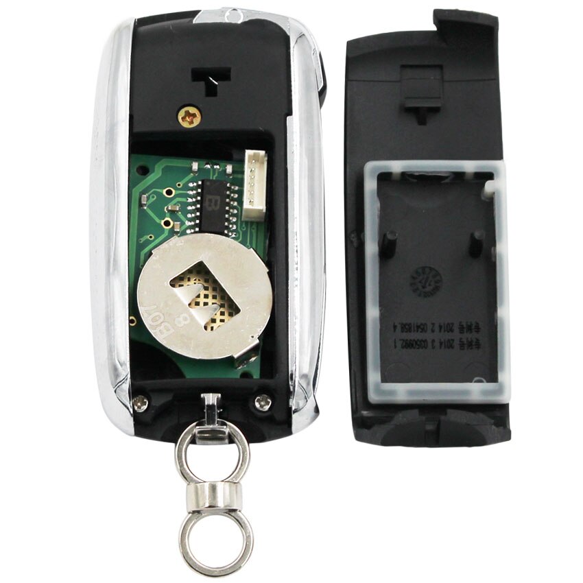 2 botón actualizado plegable, abatible remoto llave de coche 433MHz ID40 Chip P/N: 93286048 para Opel HU46 / HU100 / HU43 / YM28 hoja sin cortar
