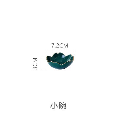 Neue Keramik Japanische Süßigkeiten Snacks Lebensmittel Trays Kuchen Stehen Nordic Malachit Grün Hochzeit Dekoration Tablett Küche Veranstalter: bowl-S
