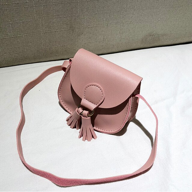 7 Colors Newest Children Girls Small Shoulder Bag Kids Sweet PU Leather Waist Bag Crossbody Handbags