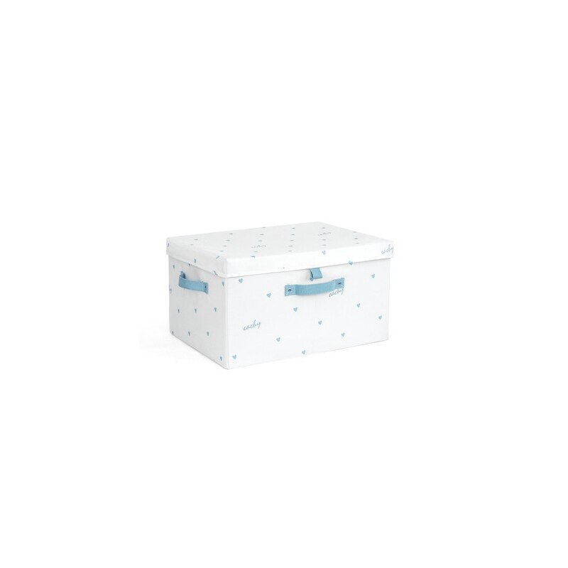 Clothes storage box Fabric Wardrobe storage box Finishing box Clothes storage box Household folding Oxford cloth big box: S / 02