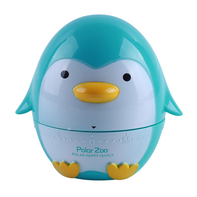 Penguin Kitchen Handle Rotage Dial Timers Reminders Mechanical Countdown Timer Cooking Busy Reminder Watch Under One Hour: blue