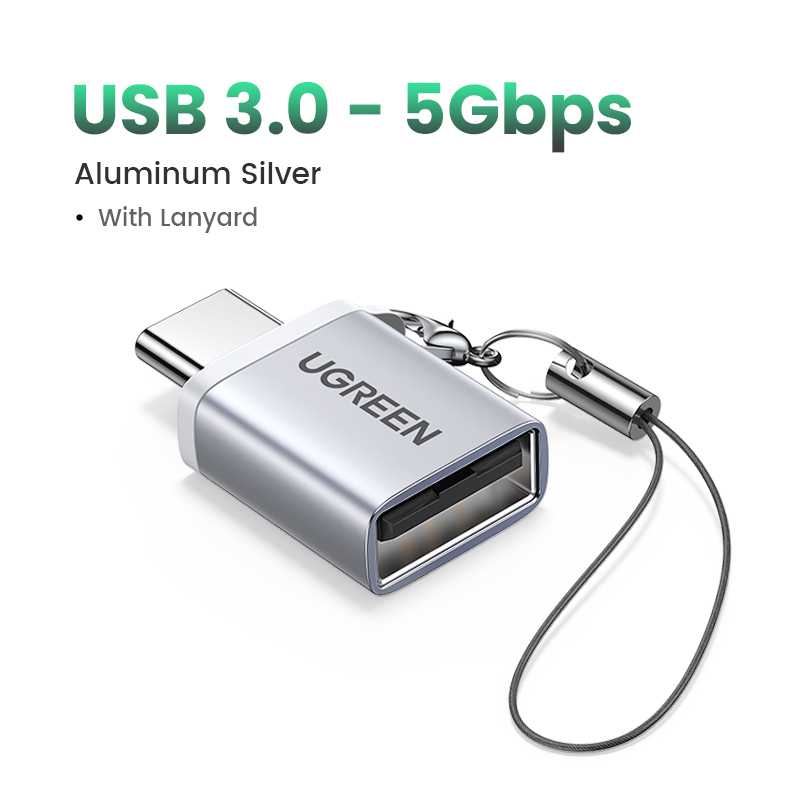 UGREEN USB C to USB 3.0 OTG Adapter Type C OTG Data Cable For Phone Oneplus iPhone 13 12 Pro Xiaomi USB C to USB OTG Cable: Dark Grey