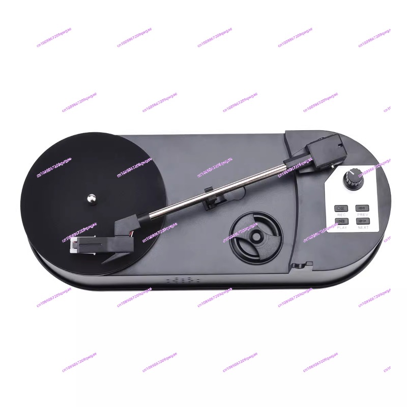 Mini reproductor de discos de vinilo, reproductor de discos de 33/45 rpm, transcripción MP3 con un solo clic sin fonógrafo de grabación de audio por computadora