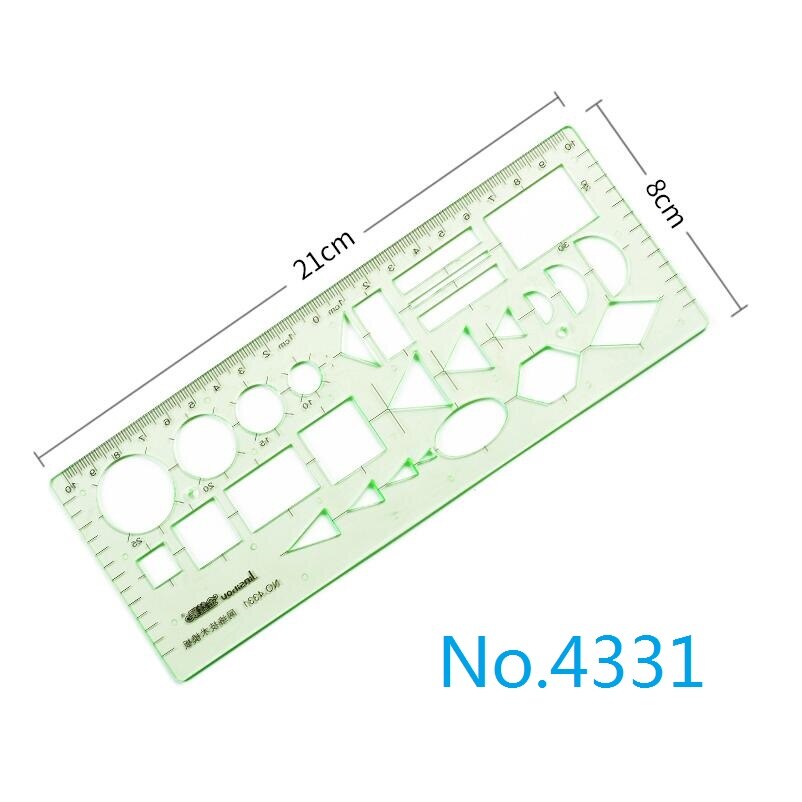 Drawing templates ruler for Furniture,Power Engineering,Interior ,Nut , No.4301/4302/4318/4331/4332/4333: No 4331