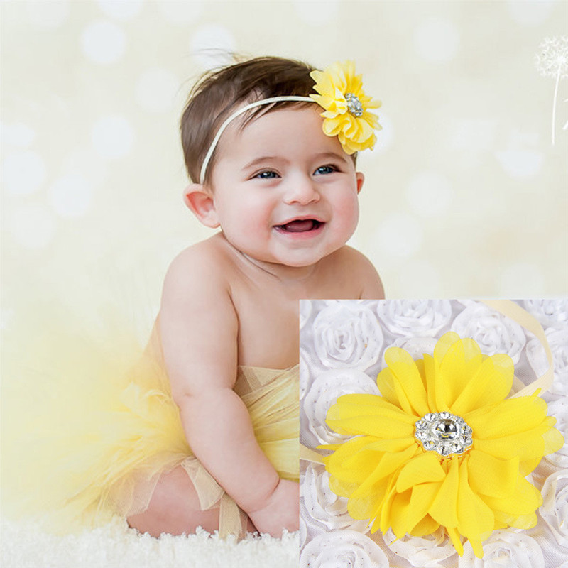 Baby Meisjes Tutu Rok Bloem Hoofdband 2 Stuks Set Pasgeboren Prinses Fotografie Props Zoete Leuke Tule Rok Accessoires Baby