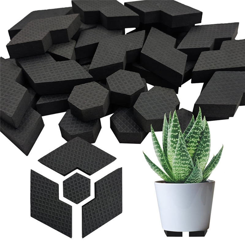 ABJI-Voor Indoor Outdoor Planter Tuin Composiet Hexagon Bloempot Voeten Riser Antislip Tuinieren Pot Voeten Pads