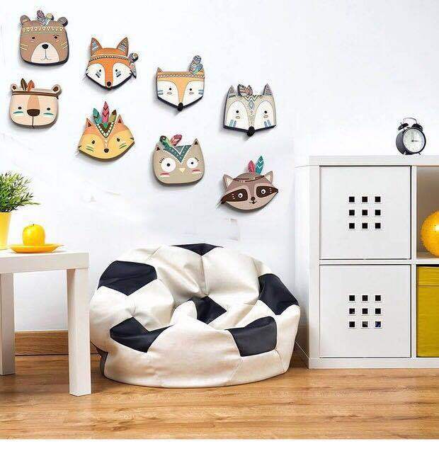 Ins Cartoon Animals Fox Newborn Baby in the Crib Decor Infant Room Decor Photography Props Baby Bedroom Decoration