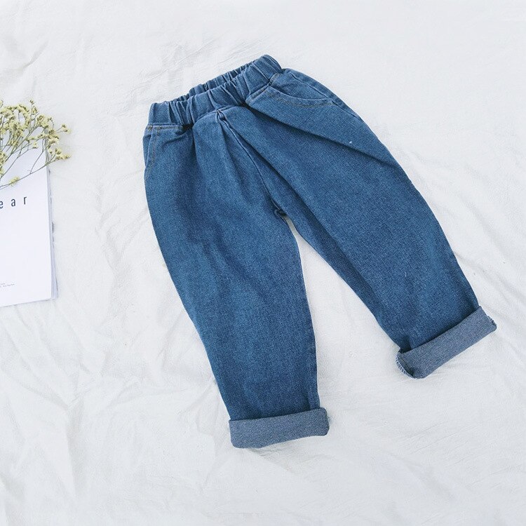 Mærke børnetøj drenge og piger jeans forår sutum børn casual jeans bukser baby bukser børn denim bukser