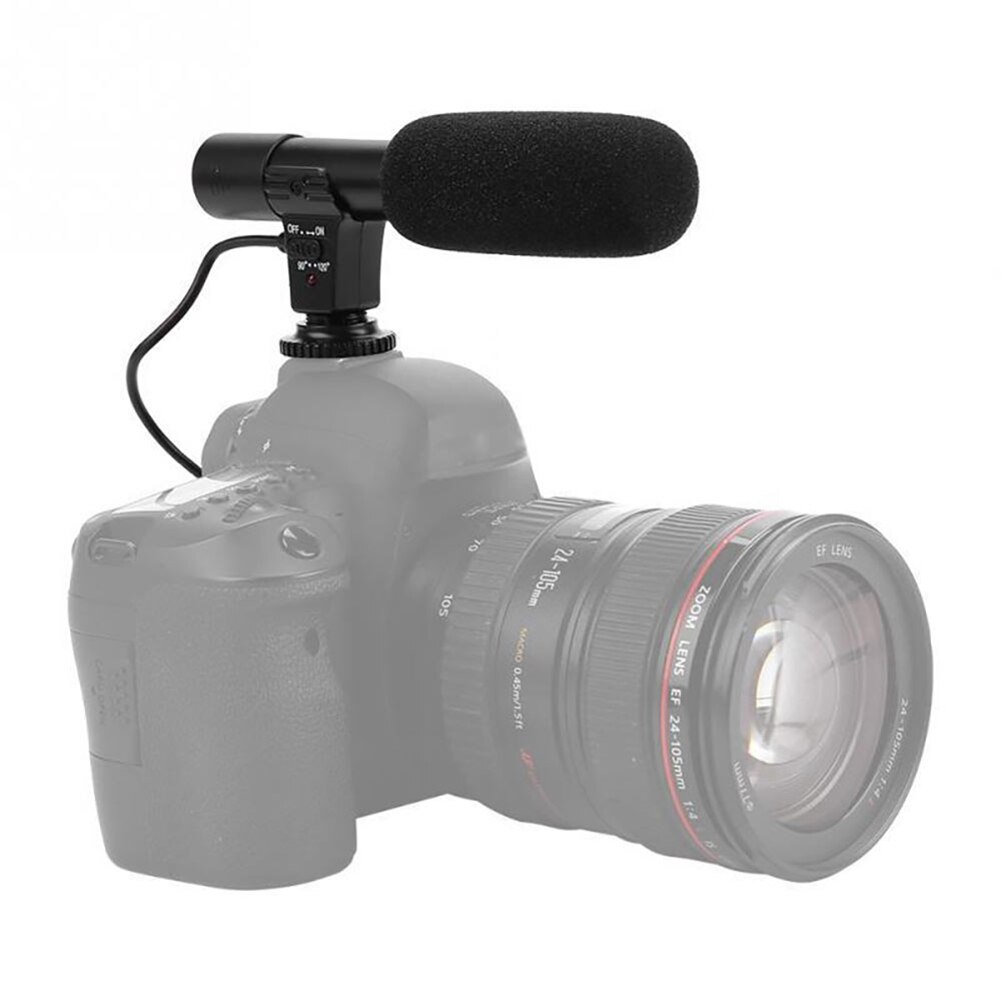 MIC-01 Stereo Camcorder Microphone for Nikon Canon DSLR Camera Computer PC Mobile Phone Microphone for Xiaomi iphone 8 X Samsung