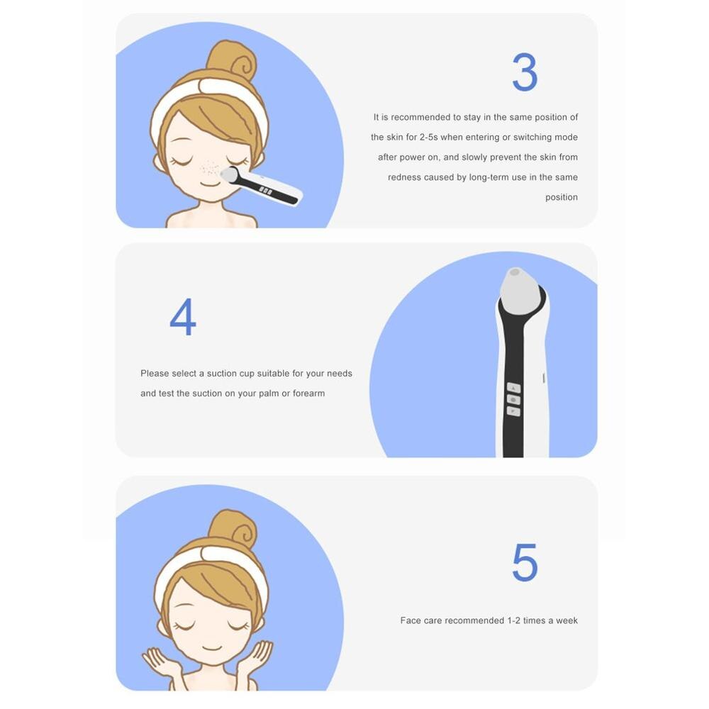 USB Rechargeable Visual Blackhead Remover Facial Pores Black Head Cleaner Vacuum 500X WIFI Microscope Camera