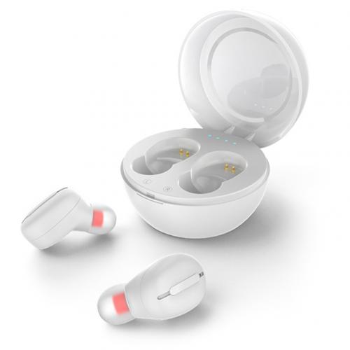 Draadloze Oortelefoon Mini Draadloze Bluetooth 5.0 Waterdichte Stereo Sport Oordopjes Voor Iphone Auriculares Bluetooth: WHITE