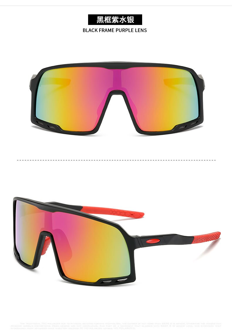 Cykling Solglasögon UV400 Polykarbonat Lins Unisex - Brand Outdoors: Stil 3
