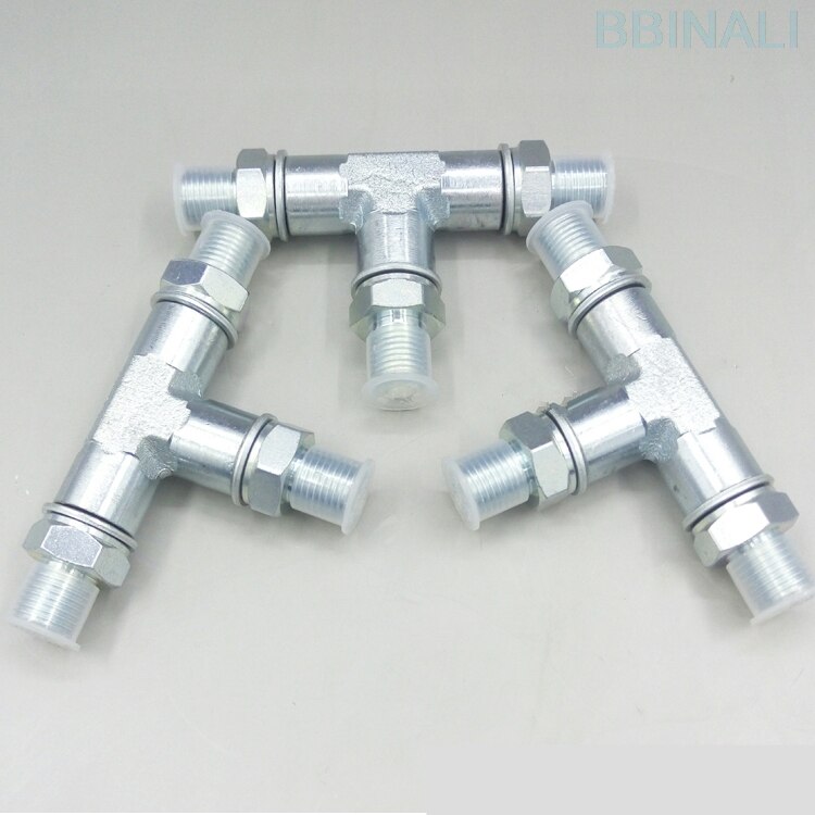 For Daewoo DH ZX PC Hyundai Sany Excavator shuttle valve modified valve three-way pressure measurement three wild Excavator part