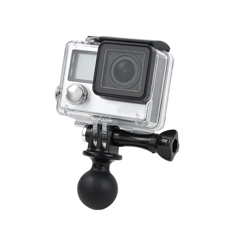 Draagbare 2.5Cm Diameter Rubberen Bal Hoofd Mount Statief Base Adapter Voor Gopro Hero 5/4/3 +/3/2/1 Sjcam Yi Sport Actie