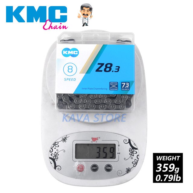 Cadena de bicicleta Original KMC X8 X8pl, 8 velocidades, 116 eslabones, ultraligera, 8V, para MTB, 8 s: Z8.3