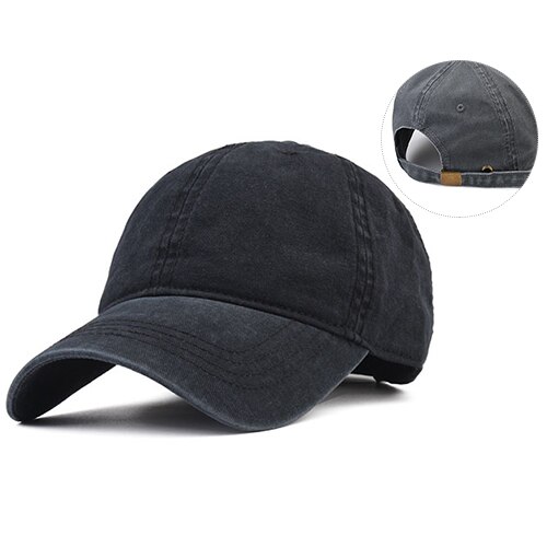 Furtalk vintage baseball cap kvinder mænd vasket bomuld hestehale baseball caps mænd snapback hip pop hat sort sommer kasket til kvinder