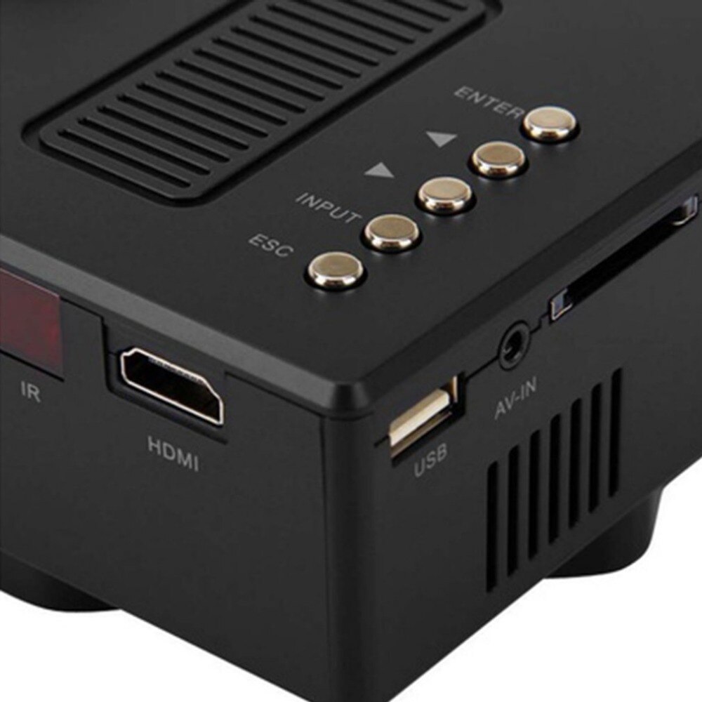 UC28 + Mini Draagbare 1080P Hd Projector Home Cinema Theater Verbeterde Hdmi Interface Home Entertainment Apparaat Multimedia Speler
