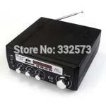 Mini Auto Kinter Hi-Fi Digitale LP600 Usb Fm Digitale Versterker Kleine Versterker Power Adapter