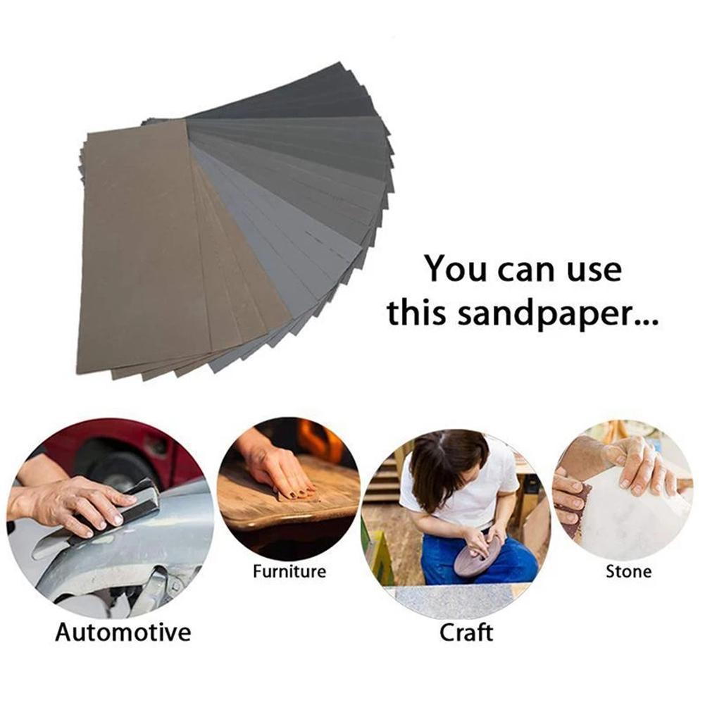 Wet Dry Polishing Sandpaper 3000 5000 7000 High Grit Wet And Dry Sandpaper Assortment Drywall Sanding Paper