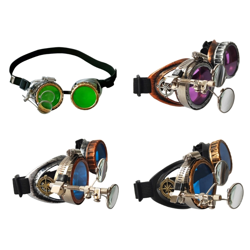Retro skibrillen vintage steampunk brillen motorbrillen voor dames en heren  n0hf