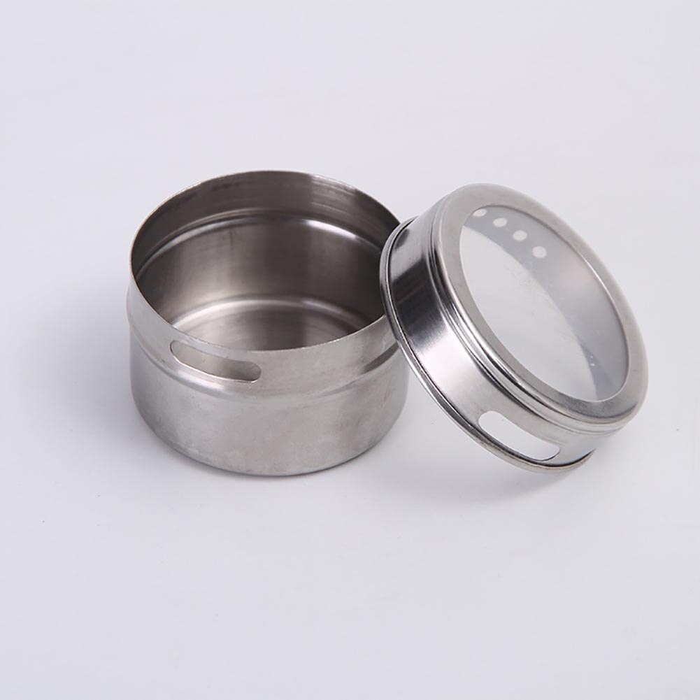 Pots à épices magnétiques en acier inoxydable, avec support mural, récipients d&#39;assaisonnement, outils de pulvérisation pour poivre: 1 pc spice jar
