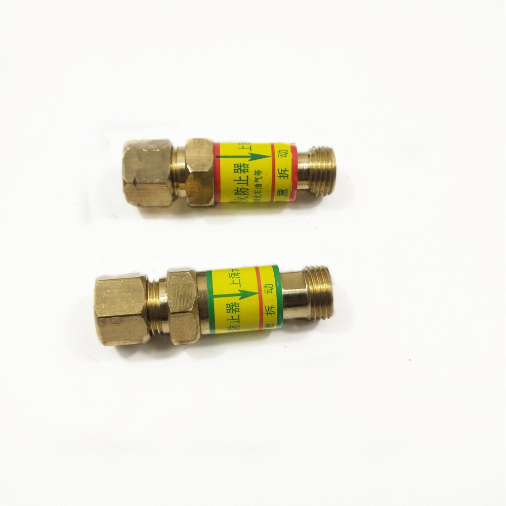 1 par tilbageslagsventil flammeomskifter  m16*1.5 type hf -2 til trykregulatormontering af gassvejsning