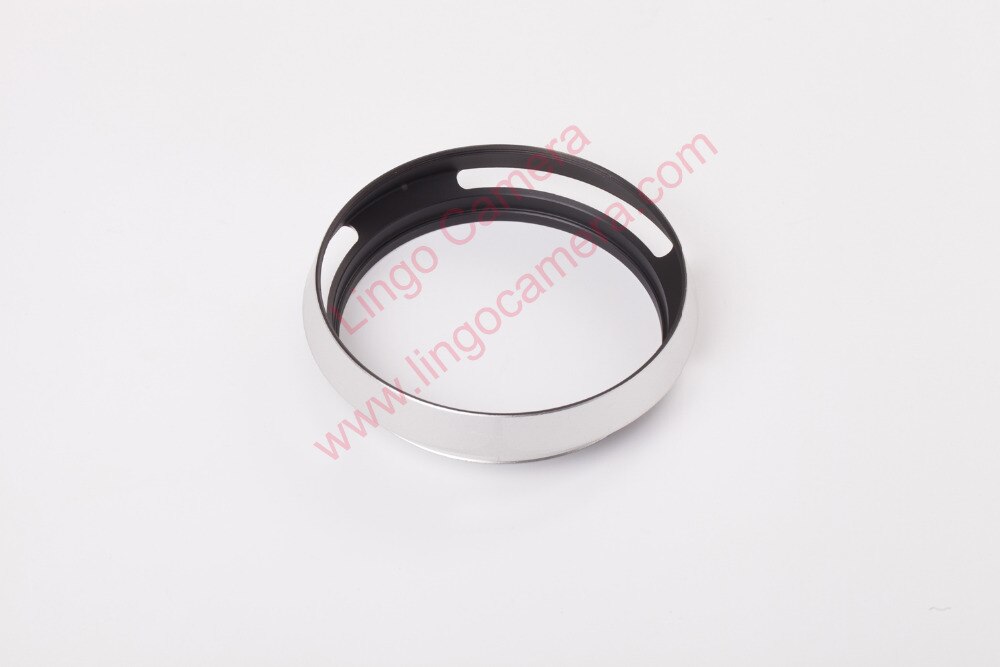 58 62 67 72 77 82mm Silver Vented Curved Metal camera lens Hood