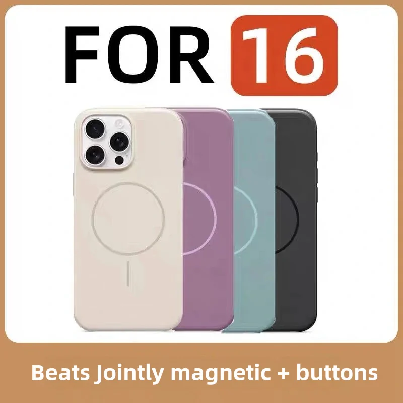 Rugged Hard Case Beats for IPhone 16 Pro Max Special Phone Case 16pro MagSafe Magnetic Anti 16plus Protective Case