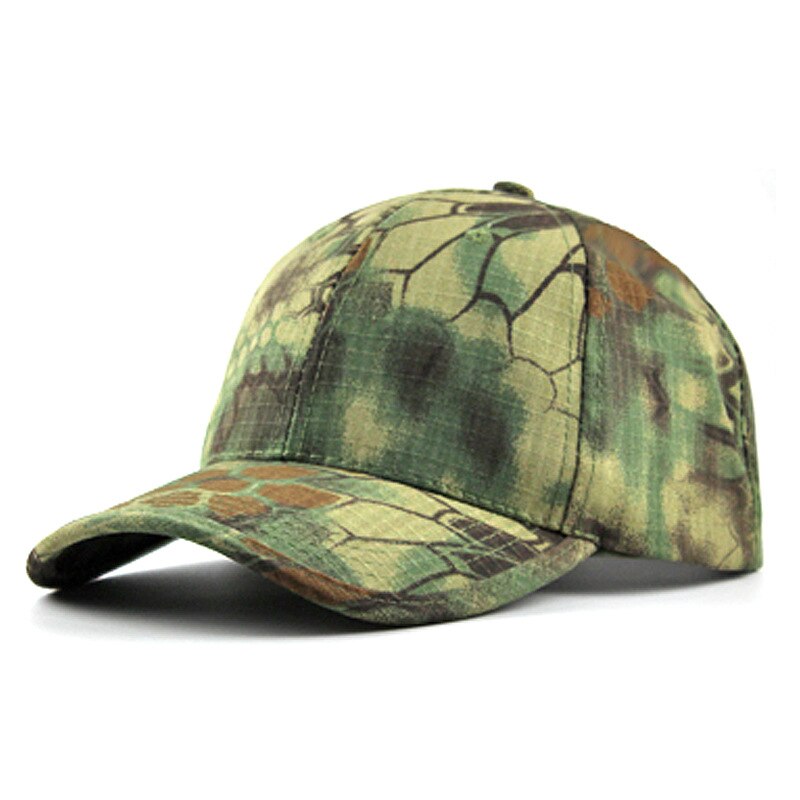 Gorra de béisbol zhan shu mao Topee de comercio exterior de camuflaje con Velcro para deportes gordos de una generación: Army Green mang wen