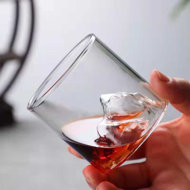 1-6Pcs 200/300Ml Japan 3D Mountain Whiskey Glas Gletsjer Ouderwetse Whisky Rock Bril Whiskey-Glas Vodka Cup Wijn Tumbler