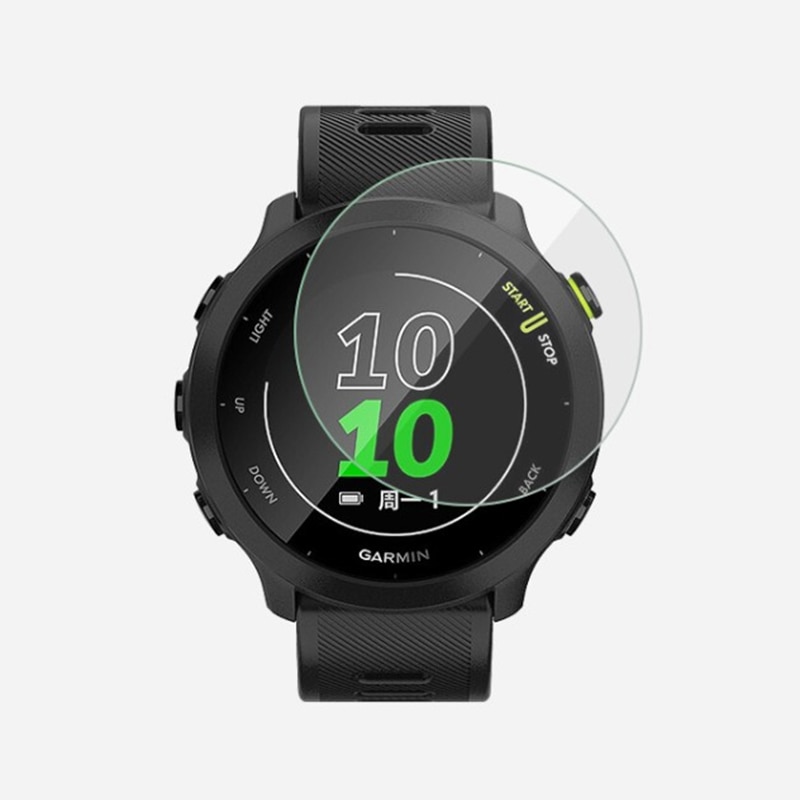 Orologio in vetro temperato 2 pezzi per Garmin Forerunner 55 158 pellicola proteggi schermo per SmartWatch Fr158 Fr55