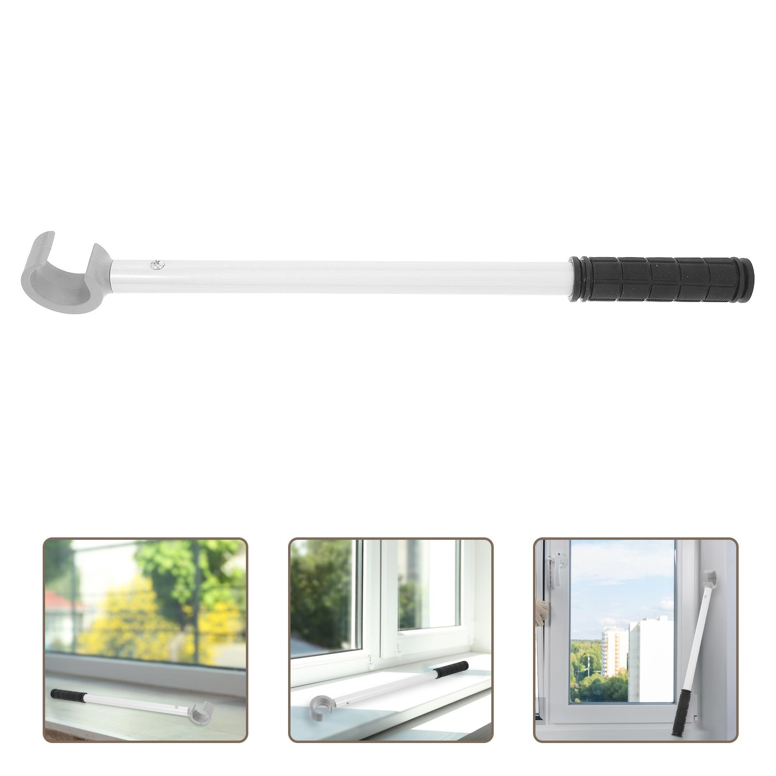 Extended Window Opener Rod Adjustable Aluminum Alloy Handle for Sliding Awning Blinds Easy Operation Home Decor Accessory