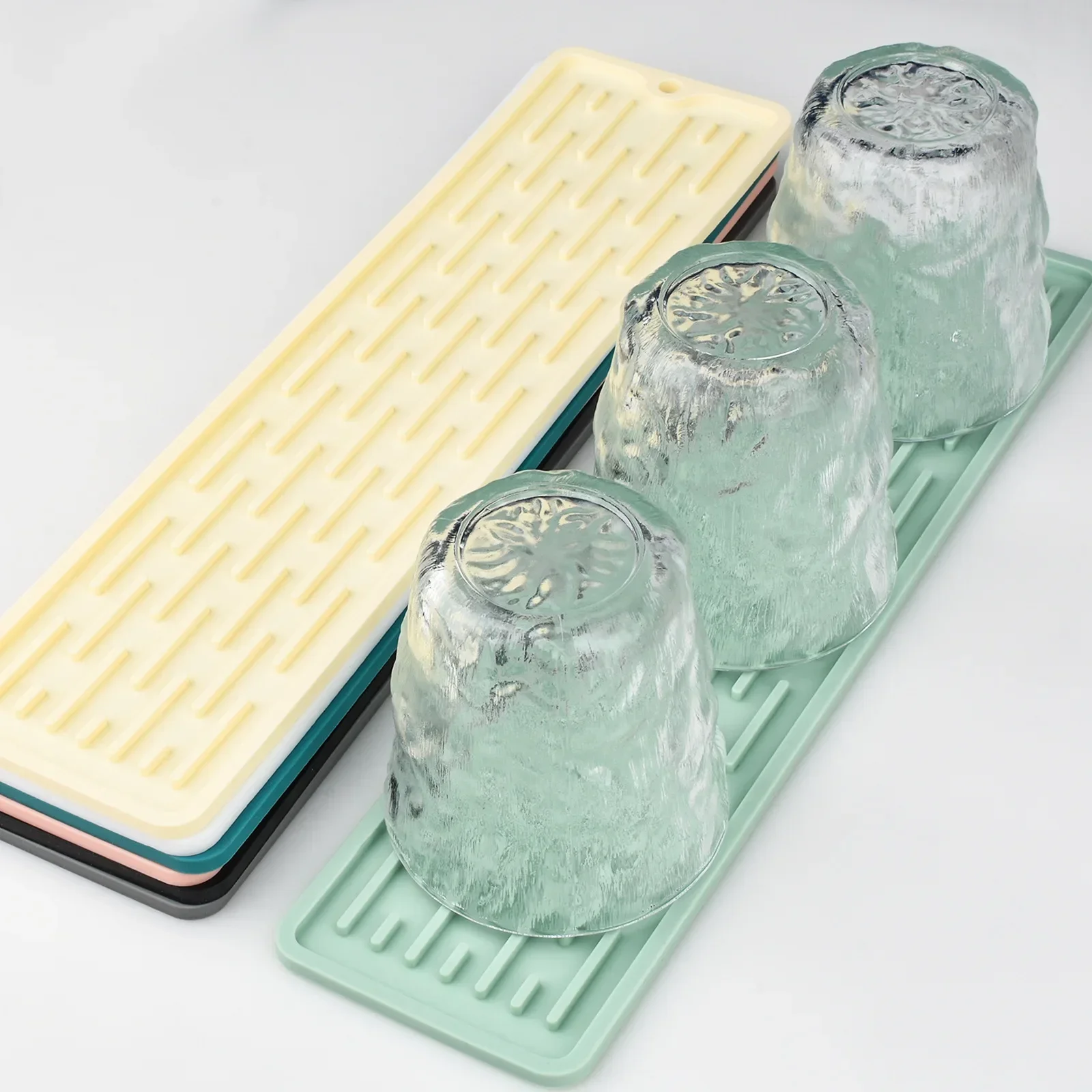 Silikon Geschirr Trocknen matt Anti Unterhose Waschbecken Lagerung Küchengeschirr Waschbecken Schutz matt Tablett Schlecht Gerät Arbeitsplatte matt Organizer