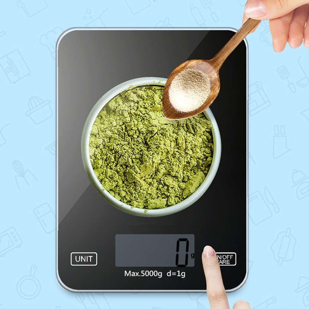 5kg hushålls köksvåg mini elektronisk matvåg dietvåg mätverktyg slim lcd digital elektronisk vägning