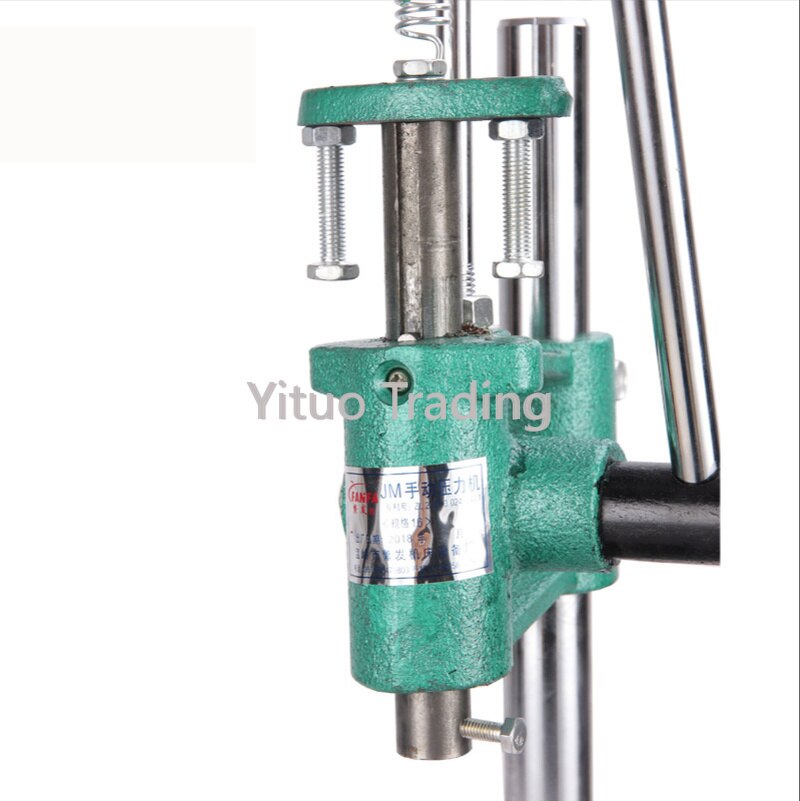 Mała prasa ręczna ambona przemysłowy mikro wykrawarka prasa regulowana wysokość JM-16 kwadratowa głowica okrągła prasa aluminiowa biegun