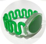 125khz RFID Cabinet locker wristbands sauna Resort Hotel waterproof bracelet with EM4100 chip: Green