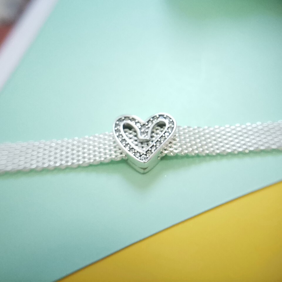 925 Sterling Zilver Sparkling Cz Liefde Charms & Kralen Originele Reflectie Fit Originele Zilveren Armbanden Hanger Sieraden Maken