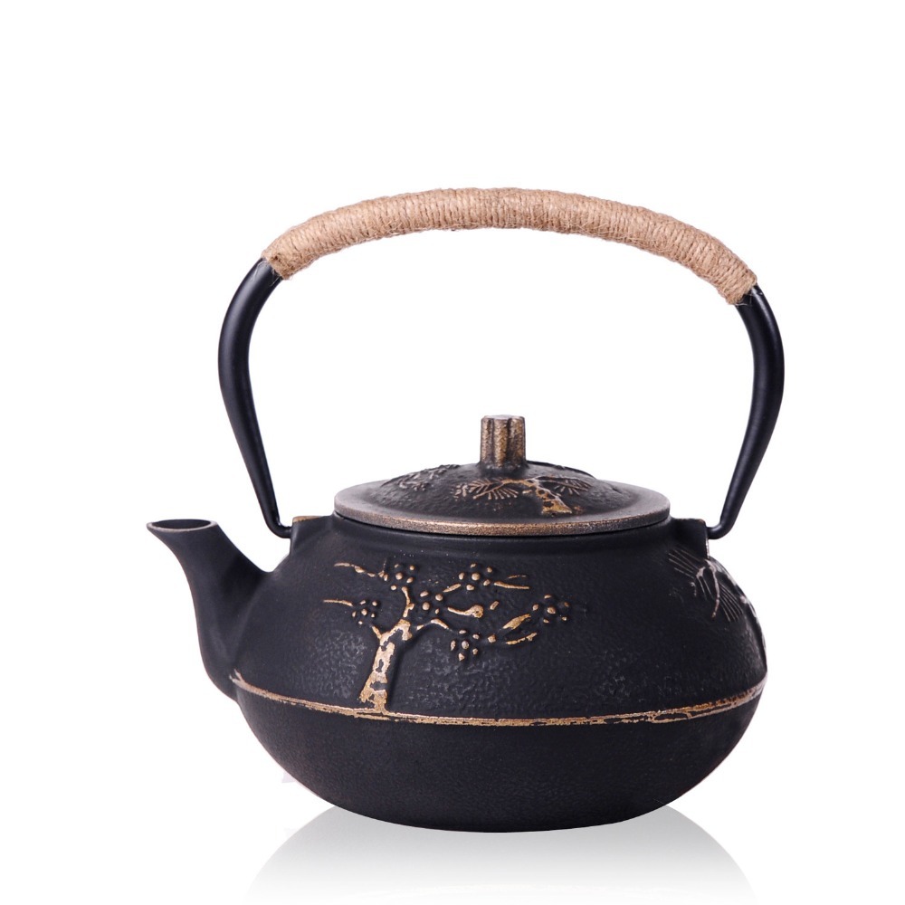 7 Chioces Cast Iron Teapot Set Japanese Tea Pot Tetsubin Kettle Enamel 900ml Kung Fu Infusers Metal Net Filter Cooking Tools