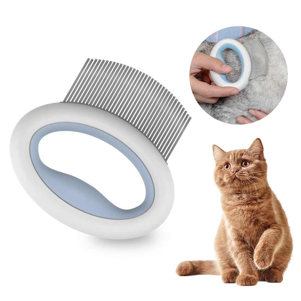 Huisdieren Kat Hond Massage Shell Kam Grooming Borstel Handvat Haar Ontharing Shedding Schoonmaak Tool Huisdier Producten