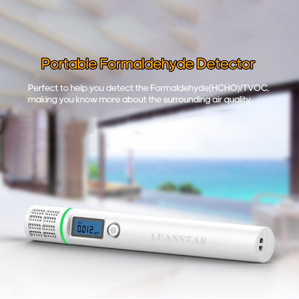 Portable Formaldehyde(HCHO) Detector with LCD Display High Accuracy TVOC Sensor Tester Air Formaldehyde Detector