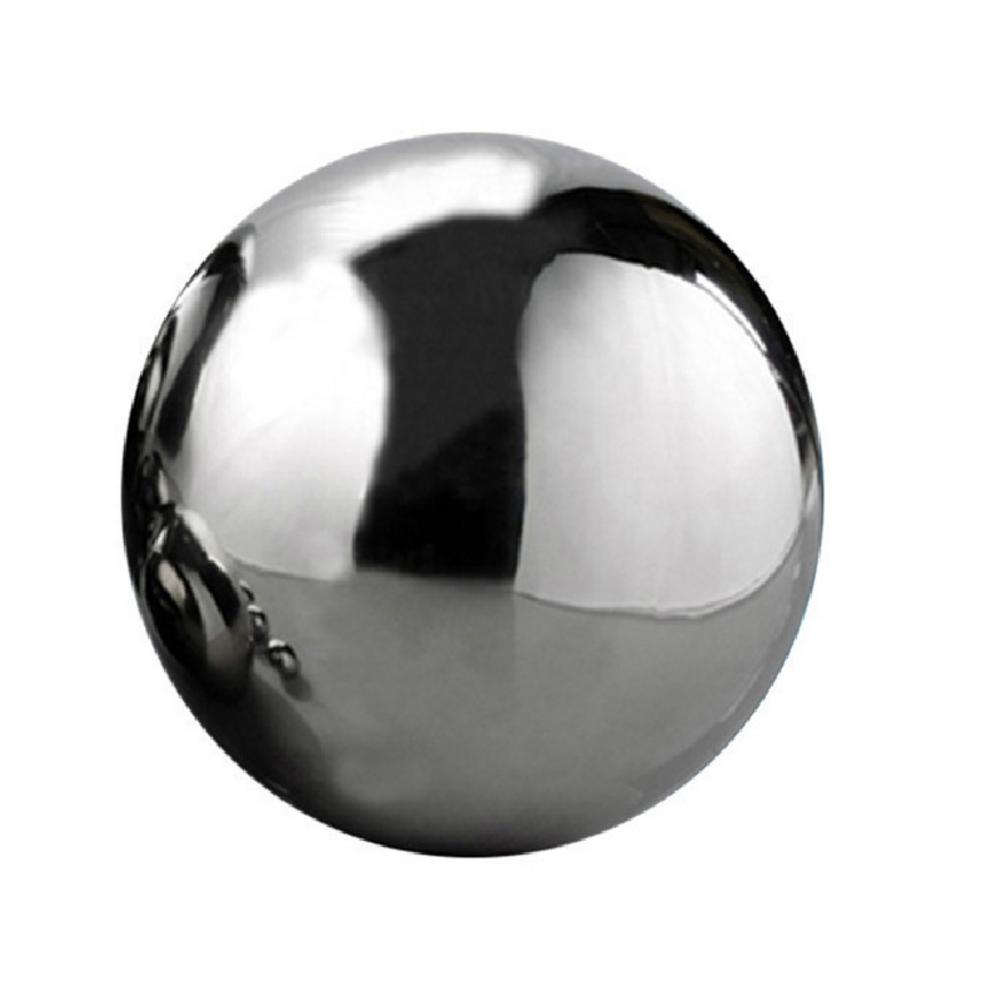 25-120mm Acero inoxidable titanio oro plata bola hueca sin costura Hogar y jardín decoración espejo bola esfera Decoración: Sliver 120mm