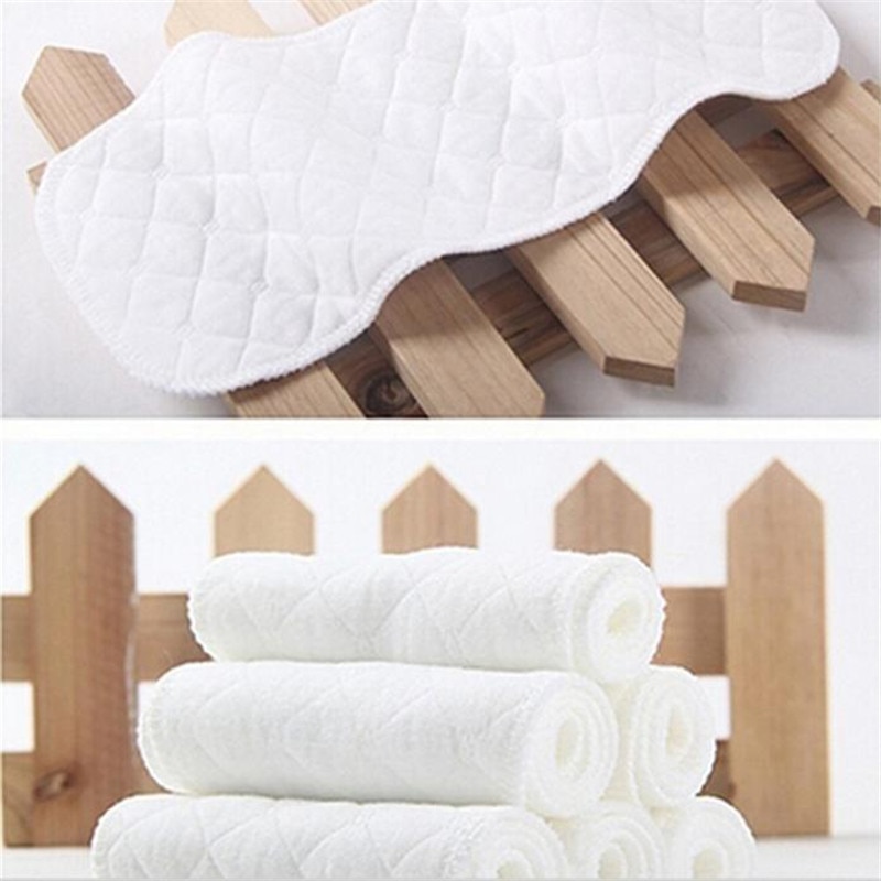 5PCS Baby Diapers Bamboo Eco Cotton Disposable Diapers Nappy Baby FF#